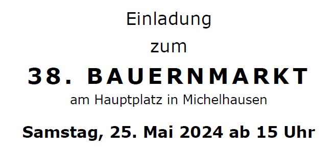 Einladung Bauernmarkt